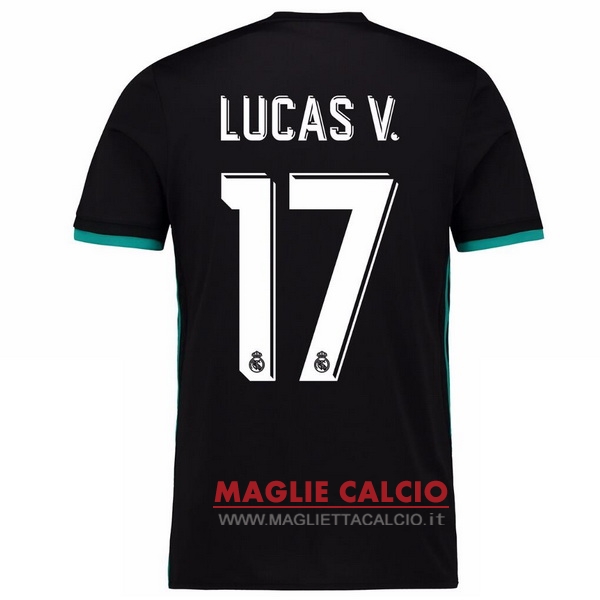 maglietta real madrid 2017-2018 lucas v. 17 seconda